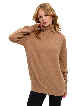 Свитер Merino Base из шерсти, цвет бежевый, фото 1