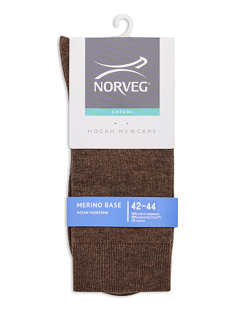 Носки мужские серии Merino Base, цвет коричневый, фото 3