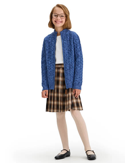Кофта на молнии Super Fine Merino Wool для девочек, фото 3