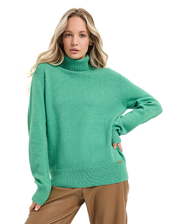 Свитер женский Cashmere&Merino blend oversize, цвет мята, фото 1