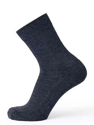 Термоноски женские серии SOFT MERINO WOOL, цвет темно-серый меланж, фото 1
