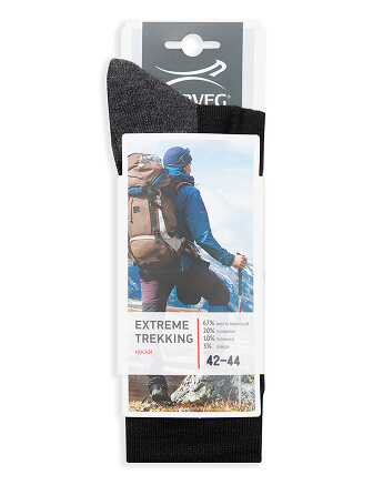 Термоноски мужские зимние серии EXTREME TREKKING, цвет черный, фото 3