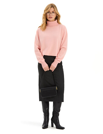 Свитер Merino Base из шерсти, цвет нежно-розовый, фото 3