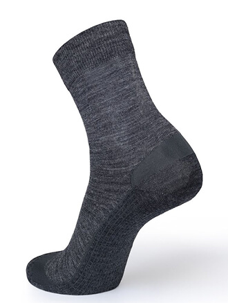 Термоноски женские серии FUNCTIONAL MERINO WOOL, цвет темно-серый меланж, фото 2