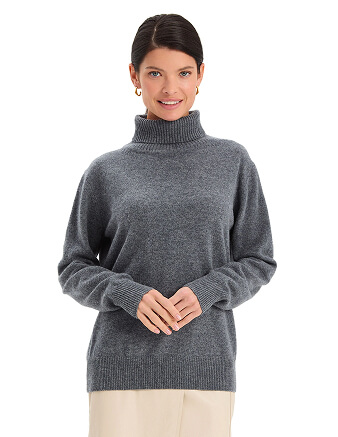 Свитер Merino Base из шерсти, цвет серый меланж, фото 1