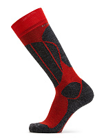 Термоноски детские ВЫСОКИЕ серии SPORT WOOL Красный+антрацит