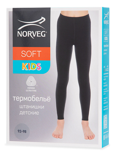 Термолеггинсы детские для девочек серии SOFT. Знак Woolmark, фото 6