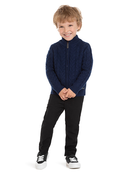Кофта на молнии Super Fine Merino Wool для мальчиков, фото 2