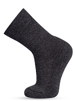 Термоноски детские шерстяные серии SOFT MERINO WOOL Темно-серый меланж