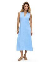 LINEN Платье женское Голубой