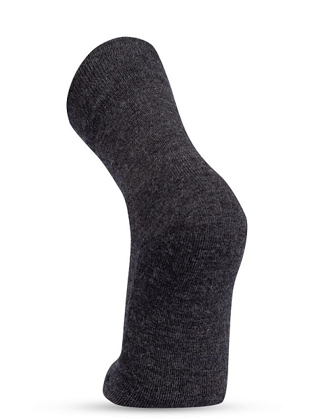 Термоноски детские шерстяные серии SOFT MERINO WOOL, цвет темно-серый меланж, фото 3