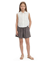 LINEN Шорты для девочки Серый