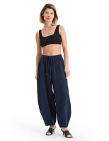 Брюки женские "baggy" серии LINEN Темно-синий