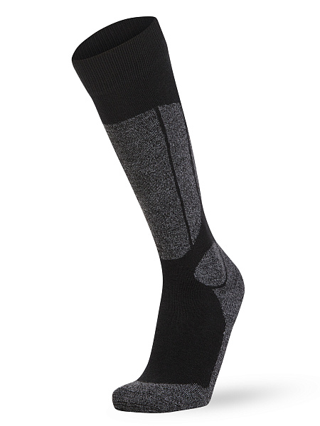 Термоноски детские ВЫСОКИЕ серии SPORT WOOL, цвет черный+антрацит, фото 3