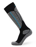 Термоноски мужские ВЫСОКИЕ серии SPORT WOOL Черный+серый