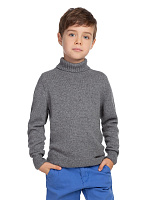 Cвитер СashmereMerino blend детский для мальчиков Серый меланж