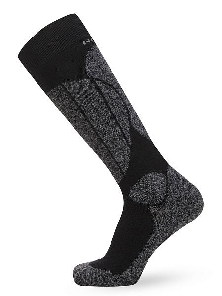 Термоноски детские ВЫСОКИЕ серии SPORT WOOL, цвет черный+антрацит, фото 2