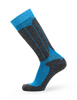 Термоноски детские ВЫСОКИЕ серии SPORT WOOL Голубой+антрацит