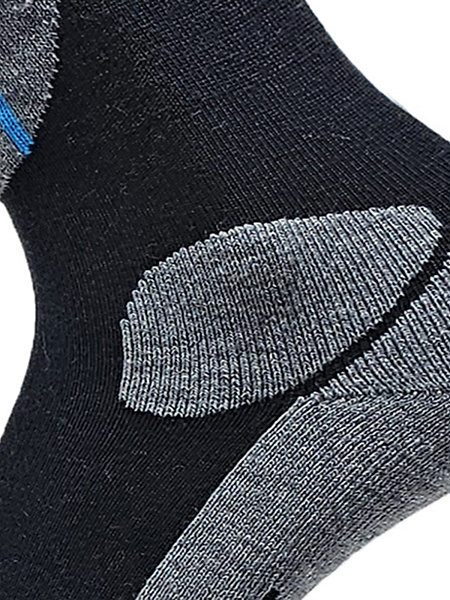 Термоноски детские ВЫСОКИЕ серии SPORT WOOL, цвет черный+серый, фото 4