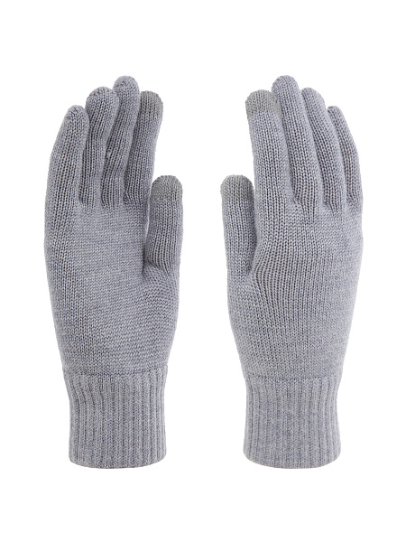 Перчатки детские Merino TEC Touch Screen, цвет серый меланж, фото 1